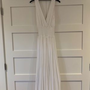 Elan white silky soft rayon knit